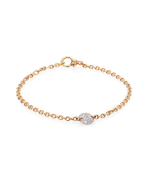 Pomellato - Sabbia Diamond & 18K Rose Gold Thin Bracelet