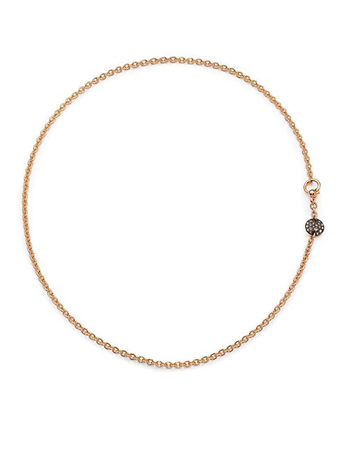 Pomellato - Sabbia Brown Diamond & 18K Rose Gold Necklace