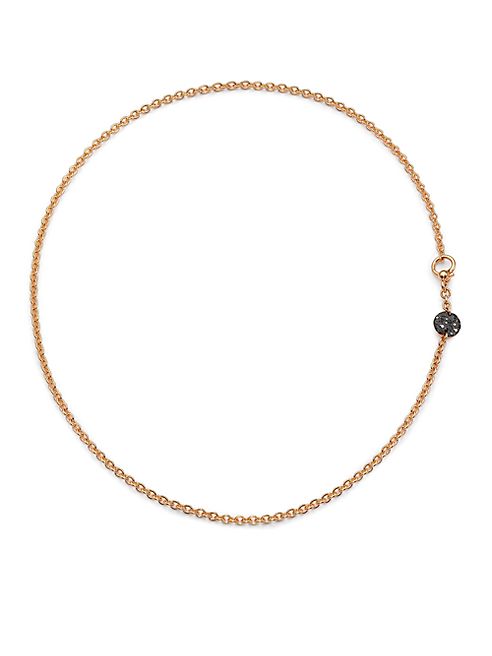 Pomellato - Sabbia Black Diamond & 18K Rose Gold Necklace