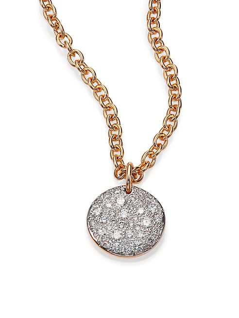 Pomellato - Sabbia Diamond & 18K Rose Gold Pendant