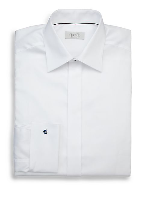 Eton - Contemporary-Fit Diamond Weave Formal Dress Shirt