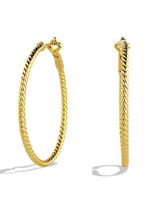 David Yurman - Cable Classics Hoop Earrings in Gold