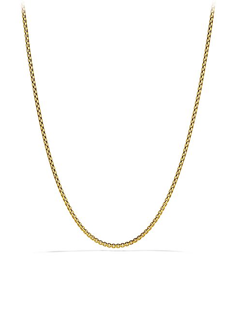 David Yurman - Small Box Chain Necklace in Gold