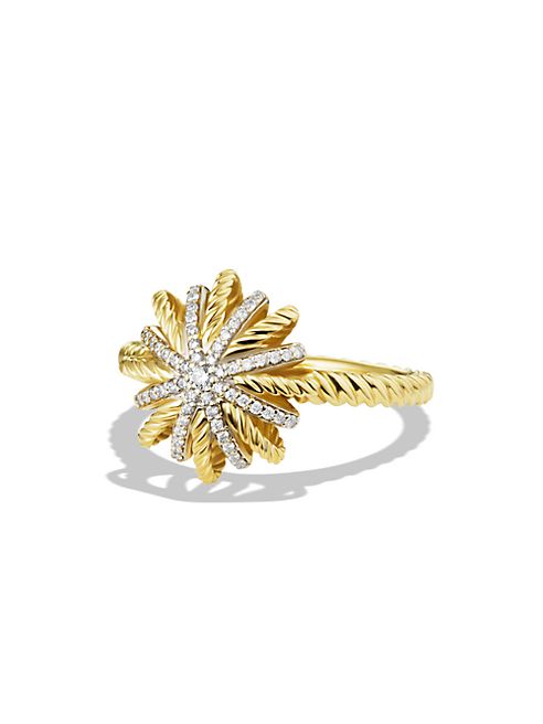 David Yurman - Starburst Ring with Diamonds in Gold