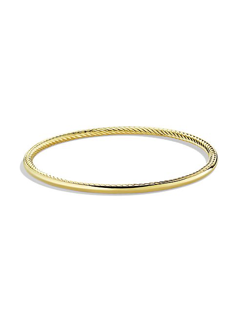 David Yurman - Cable Inside Bangle in Gold