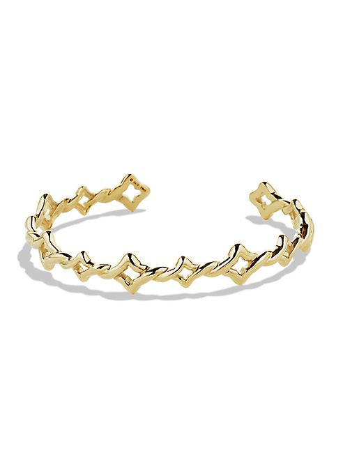 David Yurman - Venetian Quatrefoil Cuff Bracelet in Gold