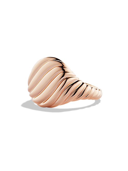 David Yurman - Cable Pinky Ring in Rose Gold