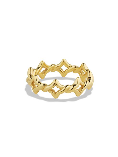 David Yurman - Venetian Quatrefoil Stacking Ring in Gold