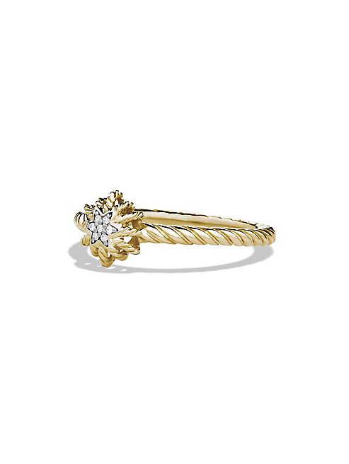 David Yurman - Starburst Ring with Diamonds in Gold