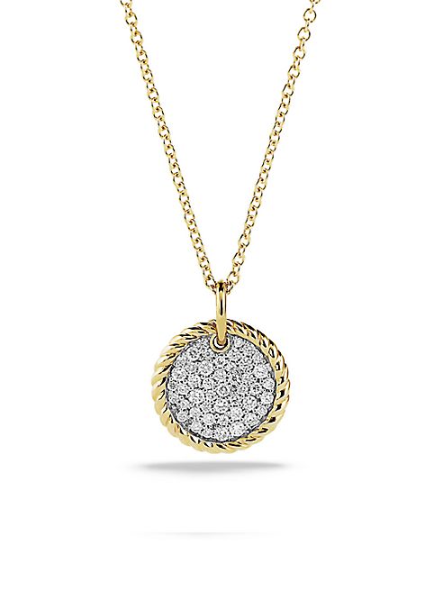 David Yurman - Cable Collectibles Pavé Charm with Diamonds in Gold