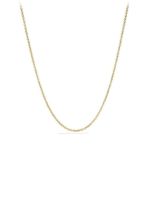 David Yurman - Small Cable Rolo Chain Necklace in Gold