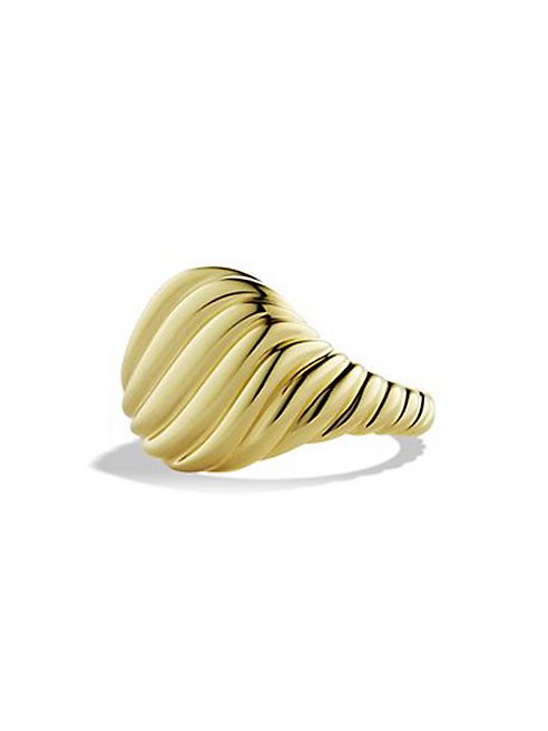 David Yurman - Sculpted Cable Pinky Ring in Gold