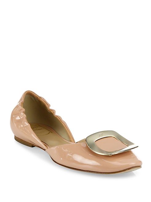 Roger Vivier - Ballerine Chips Patent Leather d'Orsay Flats