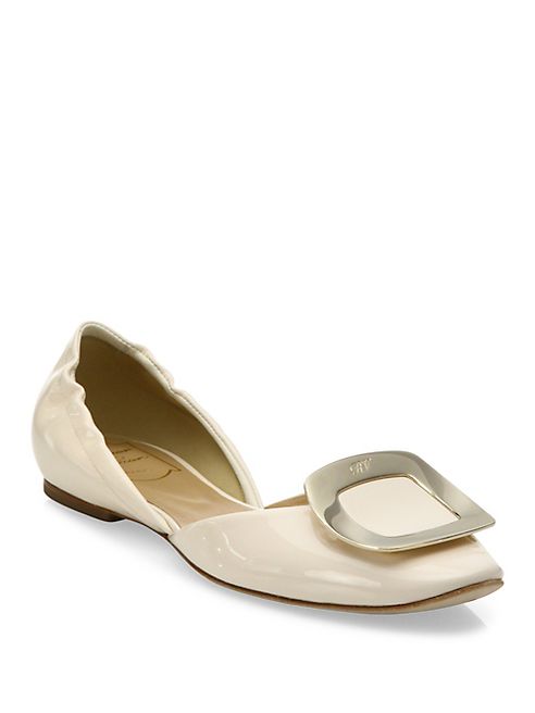 Roger Vivier - Ballerine Chips Patent Leather d'Orsay Flats