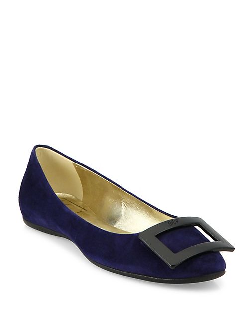 Roger Vivier - Gommette Suede Flats