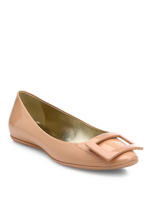 Roger Vivier - Gommette Patent Leather Flats