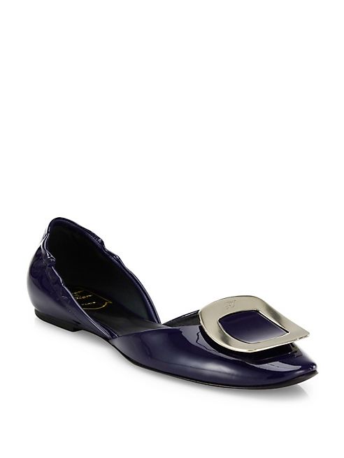 Roger Vivier - Ballerine Chips Patent Leather d'Orsay Flats