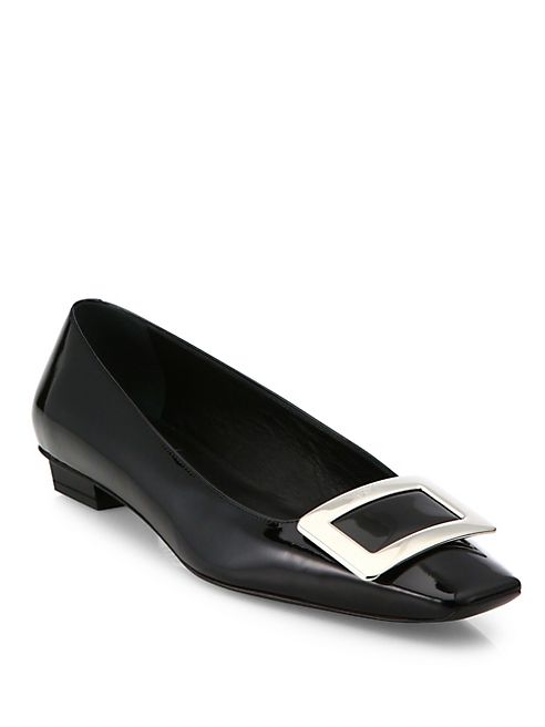 Roger Vivier - Belle Vivier Leather Mid-Heel Pumps