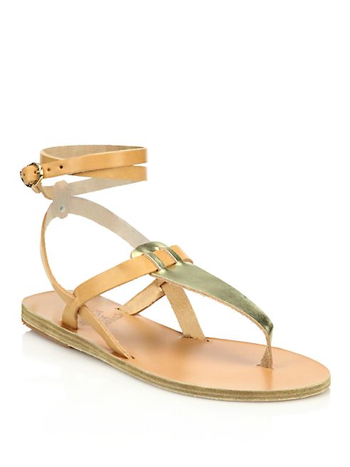 Ancient Greek Sandals - Estia Leather Thong Sandals