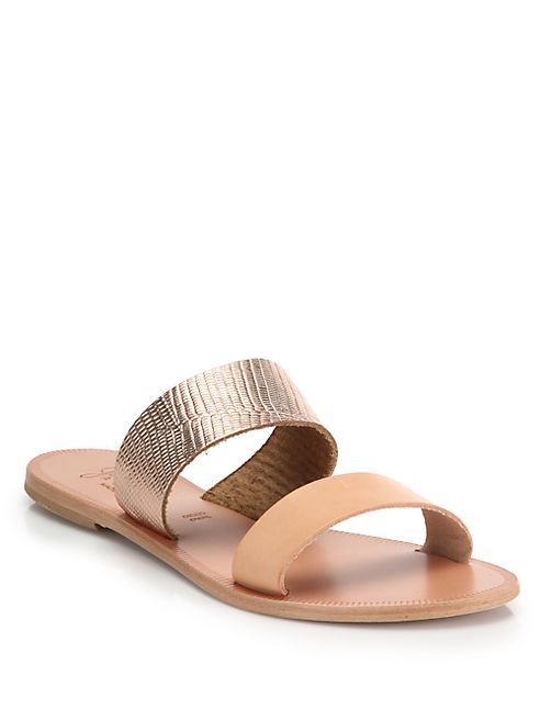 Joie - Sable Two-Tone Leather Sandals