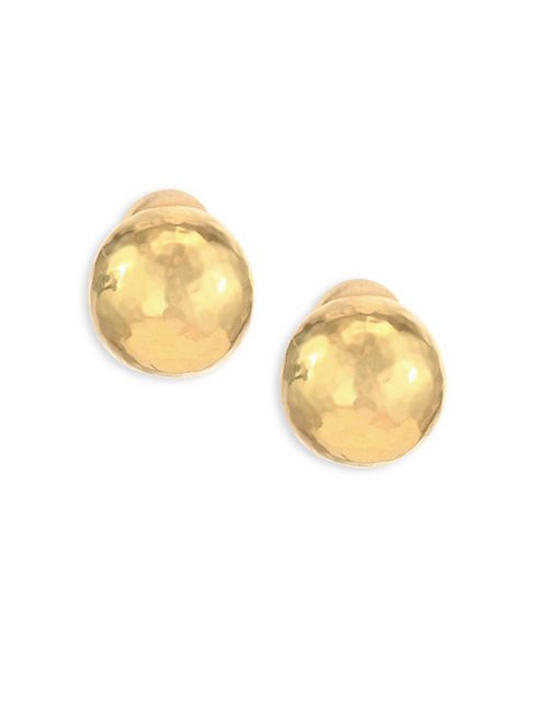 IPPOLITA - Glamazon 18K Yellow Gold Pin Ball Button Earrings