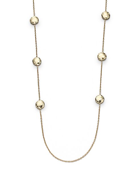 IPPOLITA - Glamazon 18K Yellow Gold Circle Station Necklace