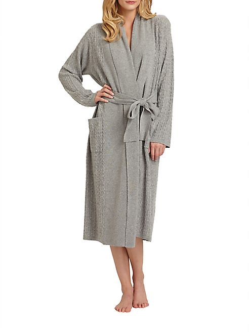 Sofia Cashmere - Cabled Cashmere Robe