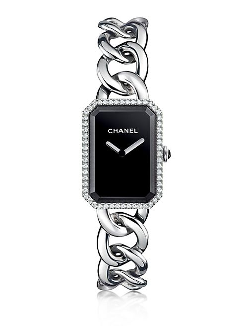 CHANEL - Première Diamond & Stainless Steel Bracelet Watch