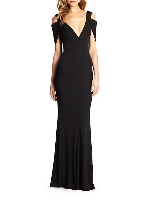 ABS - Jersey Triangle-Sleeve Gown