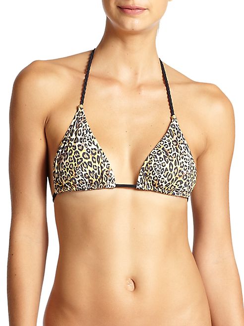 Lazul - Leopard Print Bikini Top