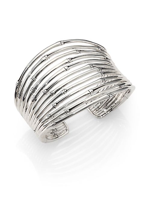 John Hardy - Bamboo Sterling Silver Wide Cuff Bracelet