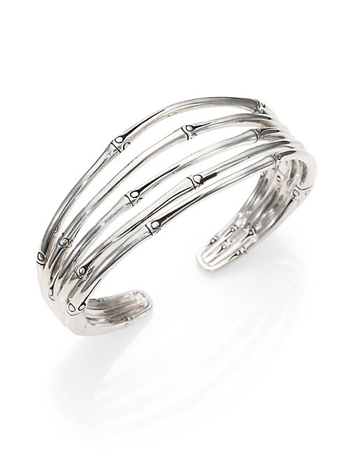 John Hardy - Bamboo Sterling Silver Four-Band Cuff Bracelet