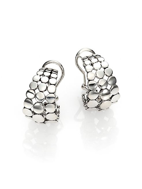 John Hardy - Dot Sterling Silver Buddha Belly Earrings