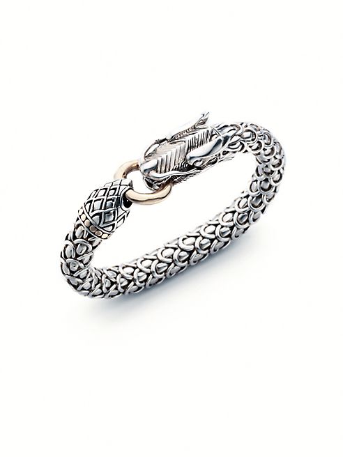 John Hardy - Sterling Silver & 18K Yellow Gold Bracelet