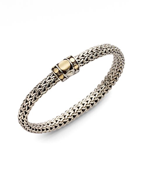 John Hardy - Dot 18K Yellow Gold & Sterling Silver Chain Bracelet