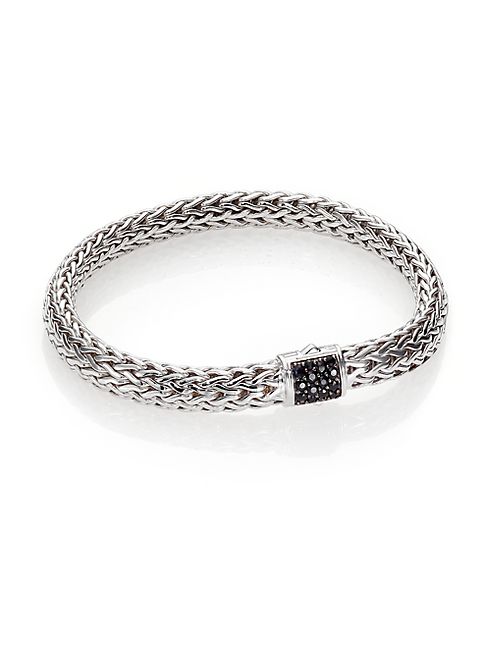 John Hardy - Classic Chain Black Sapphire & Sterling Silver Medium Bracelet