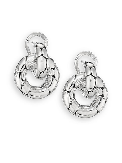 John Hardy - Kali Sterling Silver Small Doorknocker Earrings