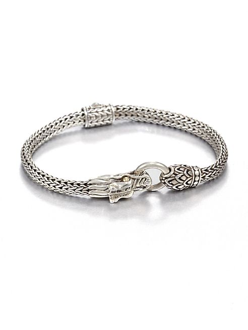 John Hardy - Naga 18K Yellow Gold & Sterling Silver Dragon Bracelet