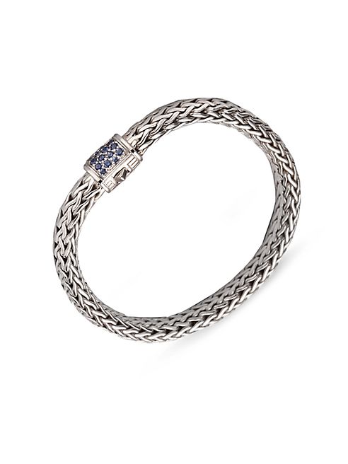 John Hardy - Classic Chain Sapphire & Sterling Silver Medium Bracelet