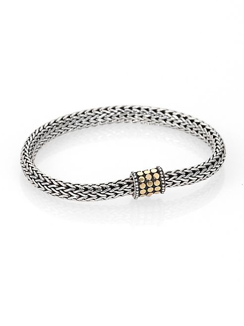 John Hardy - Dot 18K Yellow Gold & Sterling Silver Chain Bracelet