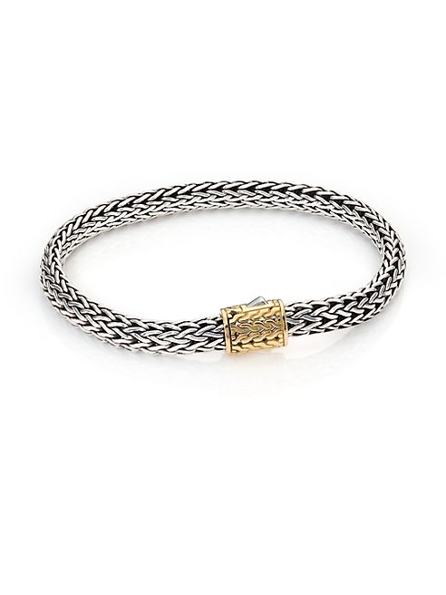 John Hardy - 18K Gold Accented Sterling Silver Chain Bracelet