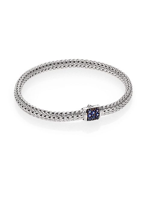 John Hardy - Classic Chain Sapphire & Sterling Silver Extra-Small Bracelet