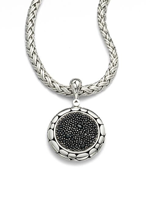 John Hardy - Kali Black Sapphire & Sterling Silver Lava Enhancer