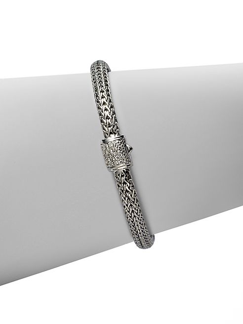 John Hardy - Classic Chain Diamond & Sterling Silver Extra-Small Bracelet