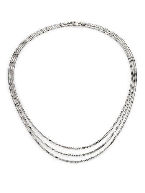 John Hardy - Classic Chain Sterling Silver Mini Multi-Strand Necklace