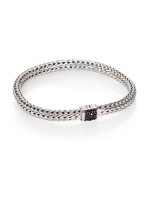 John Hardy - Classic Chain Black Sapphire & Sterling Silver Small Bracelet