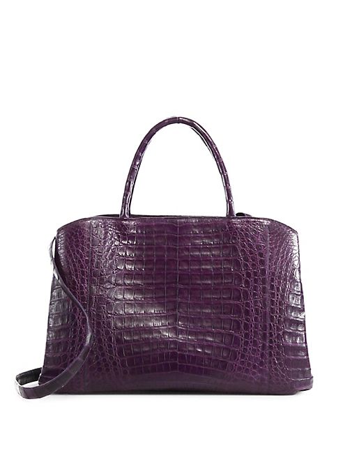 Nancy Gonzalez - Large Crocodile Zip Tote