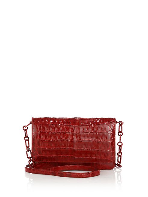 Nancy Gonzalez - Crocodile Wallet-On-A-Chain Crossbody Bag