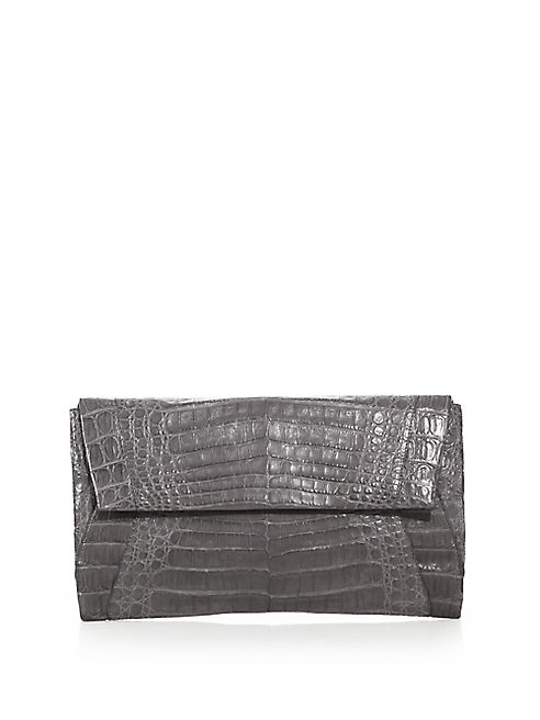 Nancy Gonzalez - Medium Crocodile Envelope Clutch