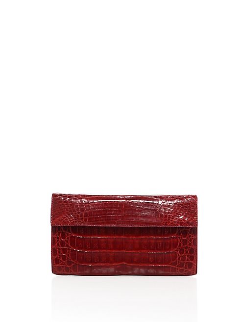 Nancy Gonzalez - Small Crocodile Flap Clutch